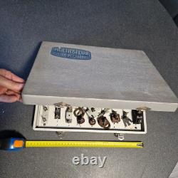 JOUET SCIENTIFIQUE ancien MULTIMOTEUR grande boite bois avant guerre + pièces