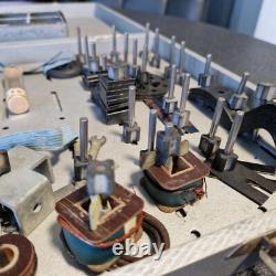 JOUET SCIENTIFIQUE ancien MULTIMOTEUR grande boite bois avant guerre + pièces