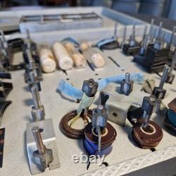 JOUET SCIENTIFIQUE ancien MULTIMOTEUR grande boite bois avant guerre + pièces