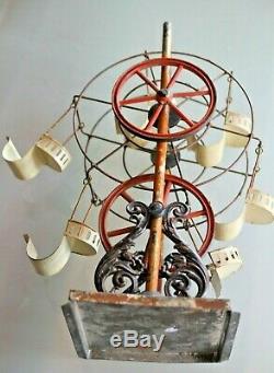 JOUET TÔLE grande roue ERNST PLANK Accessoire machine à vapeur Ferris wheel 1900