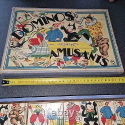 Jeu 1930 DOMINOS AMUSANTS S. C France FELIX LE CHAT, BECASSINE etc