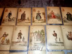 Jeu 32 cartes divinatoire Le livre du Destin Grimaud Paris-Anglais Français 1900