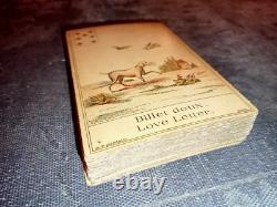 Jeu 32 cartes divinatoire Le livre du Destin Grimaud Paris-Anglais Français 1900