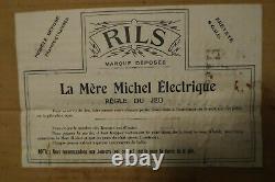 Jeu Electrique C est la Mere Michel 50x35Cm Superbe +Boite France Rils 1920