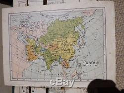 Jeu Jouet Ancien Saussine Atlas Géographique Jeu De Cubes 1900 6 Cartes