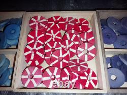 Jeu LOTO DAUPHIN fin XVIIIème 12 plateaux incomplet & casses pour 2 plateaux