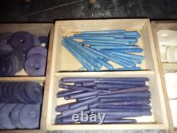 Jeu LOTO DAUPHIN fin XVIIIème 12 plateaux incomplet & casses pour 2 plateaux
