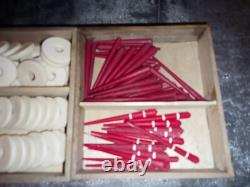 Jeu LOTO DAUPHIN fin XVIIIème 12 plateaux incomplet & casses pour 2 plateaux