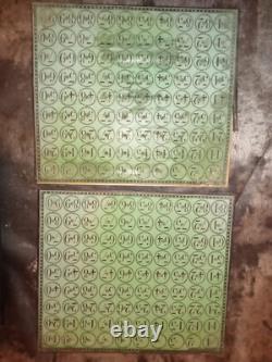 Jeu LOTO DAUPHIN fin XVIIIème 12 plateaux incomplet & casses pour 2 plateaux