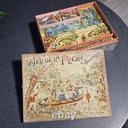 Jeu SAUSSINE 1890 JEU DE LA PEICHE SURPRISE jouet ancien