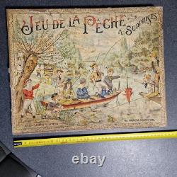 Jeu SAUSSINE 1890 JEU DE LA PEICHE SURPRISE jouet ancien
