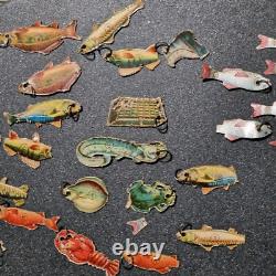 Jeu SAUSSINE 1890 JEU DE LA PEICHE SURPRISE jouet ancien