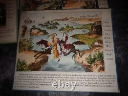 Jeu ancien Le voyage merveilleux de Jobard et Jocrisse 11 planches -Lion- 1870