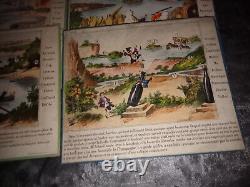 Jeu ancien Le voyage merveilleux de Jobard et Jocrisse 11 planches -Lion- 1870