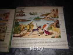Jeu ancien Le voyage merveilleux de Jobard et Jocrisse 11 planches -Lion- 1870