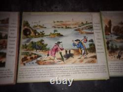 Jeu ancien Le voyage merveilleux de Jobard et Jocrisse 11 planches -Lion- 1870