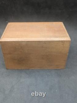 Jeu ancien d'endouilloirs d'horloger Coffret bois Outillage ancien