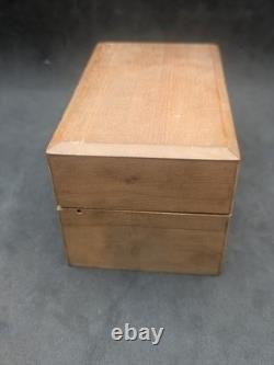 Jeu ancien d'endouilloirs d'horloger Coffret bois Outillage ancien