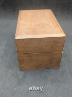 Jeu ancien d'endouilloirs d'horloger Coffret bois Outillage ancien