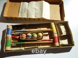 Jeu ancien de CROQUET DE TABLE vintage