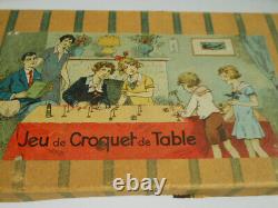 Jeu ancien de CROQUET DE TABLE vintage