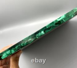 Jeu d'échecs ancien complet Échiquier en malachite 36,5 x 36,5 cm vintage