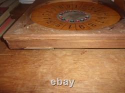 Jeu de casino ancien / jeu de comptoir / jeu de boule / roulette / bois + métal