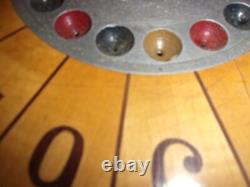 Jeu de casino ancien / jeu de comptoir / jeu de boule / roulette / bois + métal