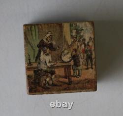 Jeu de cubes en bois alphabétiques H Roy 1898