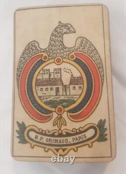 Jeu de l'Aluette ou de la Vache BP Grimaud, tampon de 1890, complet, rare, TBE