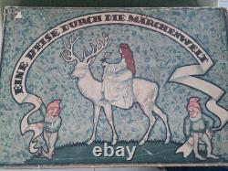 Jeu de l'oie ancien vienne vers 1920 thème contes et légendes