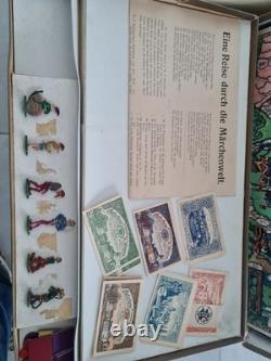 Jeu de l'oie ancien vienne vers 1920 thème contes et légendes
