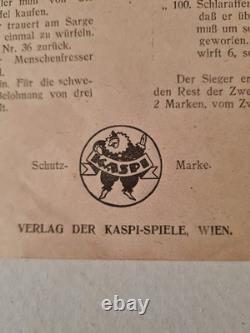 Jeu de l'oie ancien vienne vers 1920 thème contes et légendes