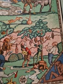 Jeu de l'oie ancien vienne vers 1920 thème contes et légendes