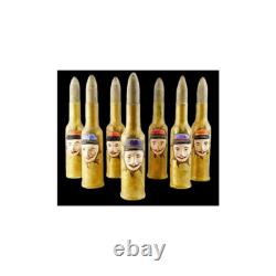 Jeu de quilles LES POILUS vers 1915 / jouet ancien