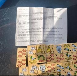 Jeu dominos ancien 28 pièces en bois complet