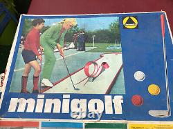 Jeu jouet ancien Circuit de minigolf golf Technofix avec boite Années 60