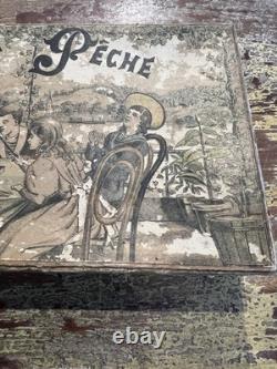 Jeux Anciens Circa 1900 La Pêche À La Ligne