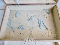 Joli Coffret Ancien De Dinette Vide À Compléter Avec Tiroir- Époque 1900