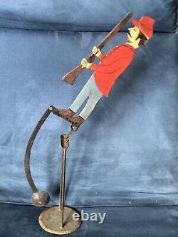 Jouet A Bascule Ancien, Balancier Soyeux De Comptoir militaria Soldat French Toy