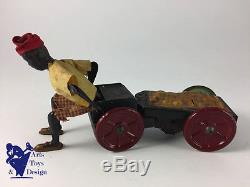 Jouet Ancien Antique Toy Fernand Martin L'autopatte Vers 1920 Vert 2° Variante