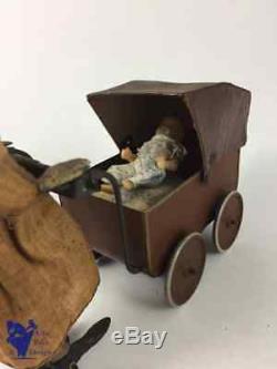 Jouet Ancien Antique Toy Fernand Martin Voiture Nounou Nurse Vers 1929