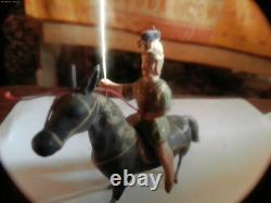 Jouet Ancien Cavalier Gaulois en métal et compo vers 1900 très rare