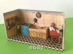 Jouet Ancien Charmante Petite Cuisine Maison De Poupee 25cm