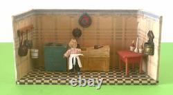 Jouet Ancien Charmante Petite Cuisine Maison De Poupee 25cm