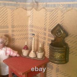 Jouet Ancien Charmante Petite Cuisine Maison De Poupee 25cm
