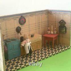 Jouet Ancien Charmante Petite Cuisine Maison De Poupee 25cm
