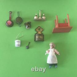 Jouet Ancien Charmante Petite Cuisine Maison De Poupee 25cm