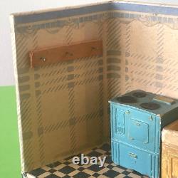 Jouet Ancien Charmante Petite Cuisine Maison De Poupee 25cm