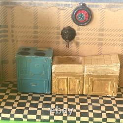 Jouet Ancien Charmante Petite Cuisine Maison De Poupee 25cm